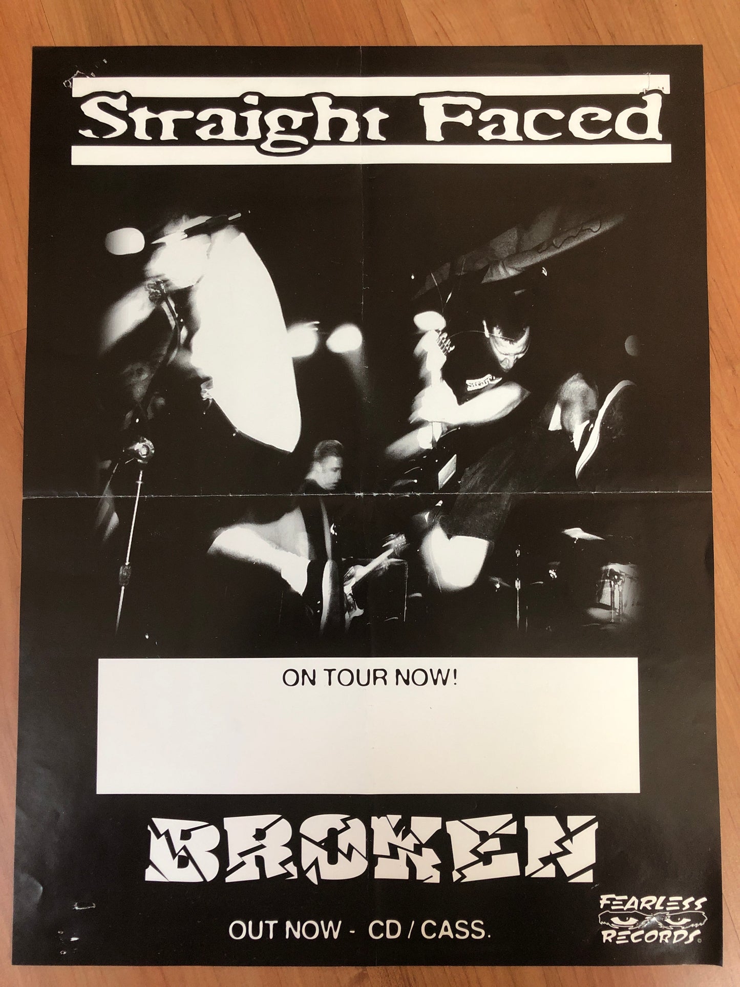 STRAIGHT FACED - BROKEN POSTER