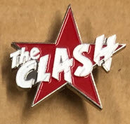 CLASH - STAR # 3 CUT OUT ENAMEL PIN BADGE