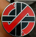 CRASS - LOGO ANARCHY COLOR ENAMEL PIN