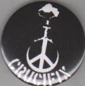 CRUCIFIX - LOGO 2.25" BIG BUTTON