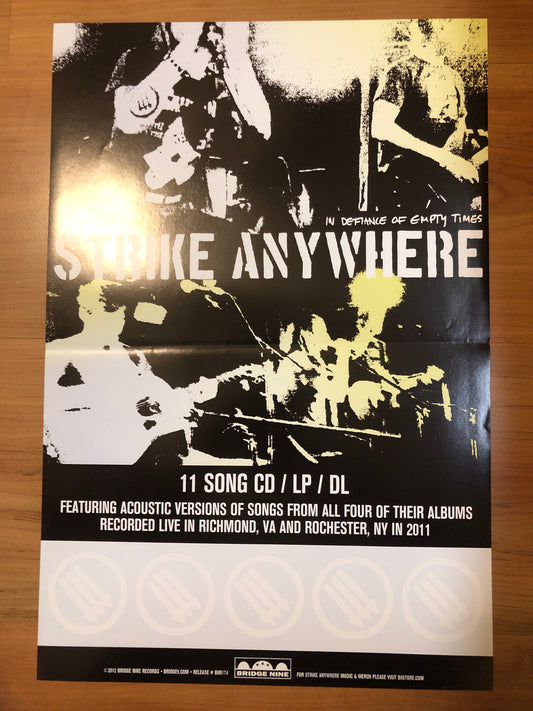 STRIKE ANYWHERE - IN DEFIANCE POSTER