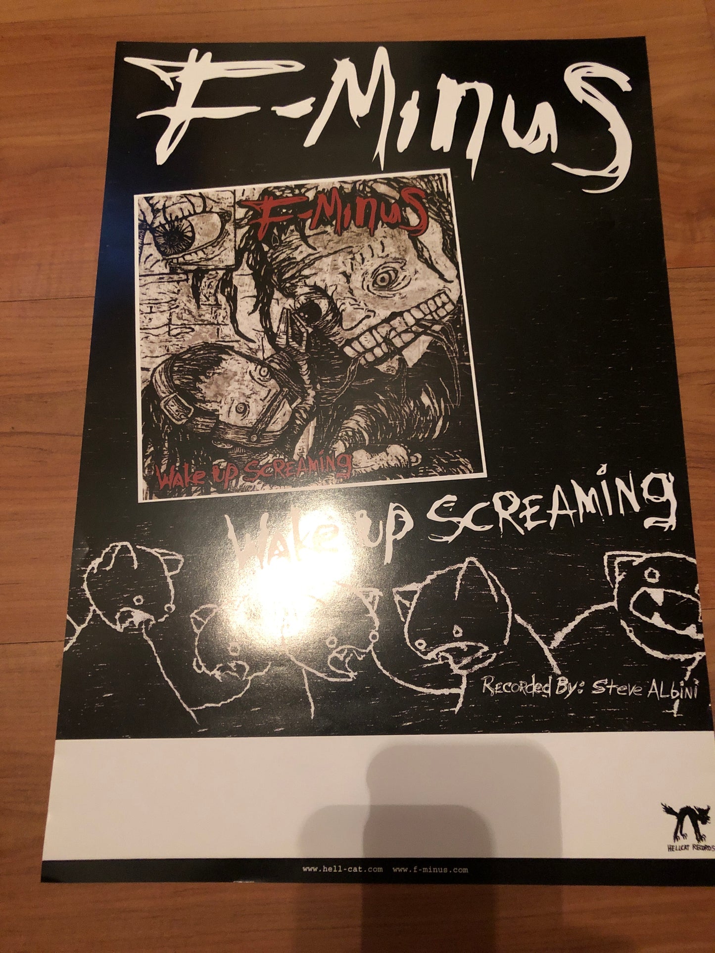 F MINUS - WAKE UP SCREAMING POSTER