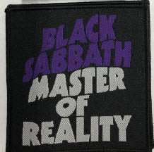 BLACK SABBATH - MASTER OF REALITY EMBROIDERED PATCH