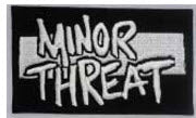 MINOR THREAT - MINOR THREAT W/ STRIPE EMBROIDERED PATCH