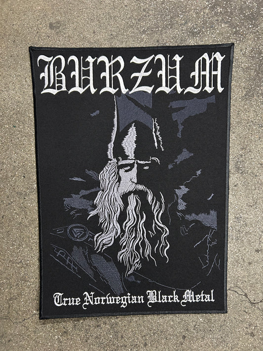 BURZUM - TRUE NORVEGIAN BLACK METAL EMBROIDERED BACK PATCH
