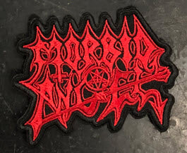 MORBID ANGEL - MORBID ANGEL CUT OUT EMBROIDERED PATCH