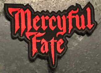 MERCYFUL FATE - MERCYFUL FATE NEW LOGO COLOR CUT OUT EMBROIDERED PATCH