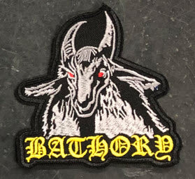 BATHORY - GOAT COLOR CUT OUT EMBROIDERED PATCH