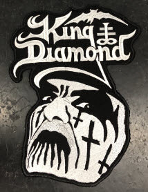 KING DIAMOND - FACE EMBROIDERED CUT OUT BACK PATCH