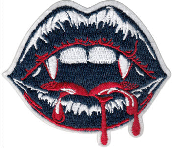 EMBROIDERED PATCH - VAMPIRE MOUTH