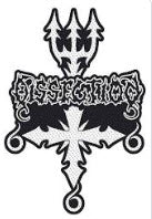 DISSECTION - CROSS CUT OUT EMBROIDERED PATCH
