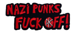 DEAD KENNEDYS - NAZI PUNKS FUCK OFF CUT OFF EMBROIDERED PATCH