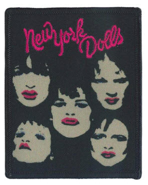 NEW YORK DOLLS - FACES EMBROIDERED PATCH