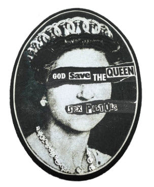 SEX PISTOLS - GOD SAVE THE QUEEN EMBROIDERED BACK PATCH