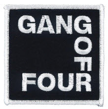 GANG OF FOUR - LOGO EMBROIDERED PATCH
