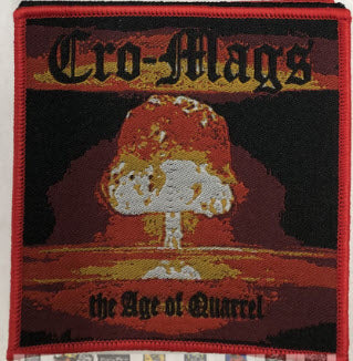 CRO MAGS - AGE OF QUARREL EMBROIDERED PATCH