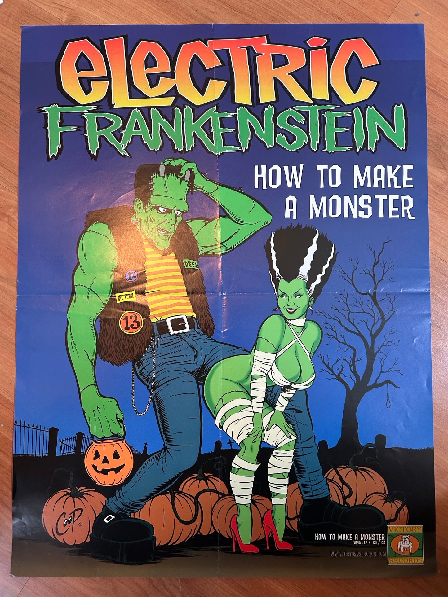 ELECTRIC FRANKENSTEIN - HOW TO MAKE A MONSTER POSTER