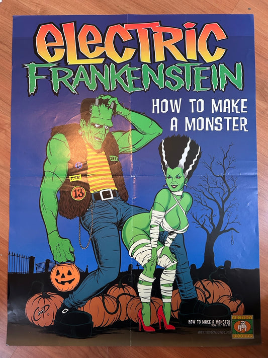 ELECTRIC FRANKENSTEIN - HOW TO MAKE A MONSTER POSTER