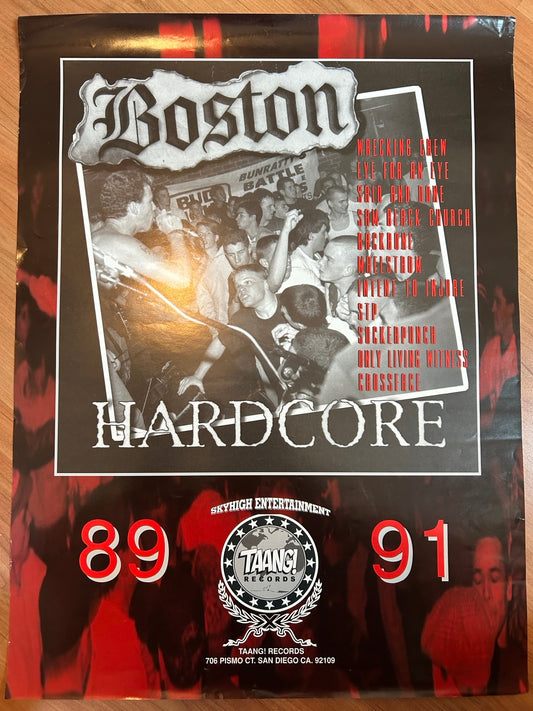 BOSTON HARDCORE 89 / 91 POSTER