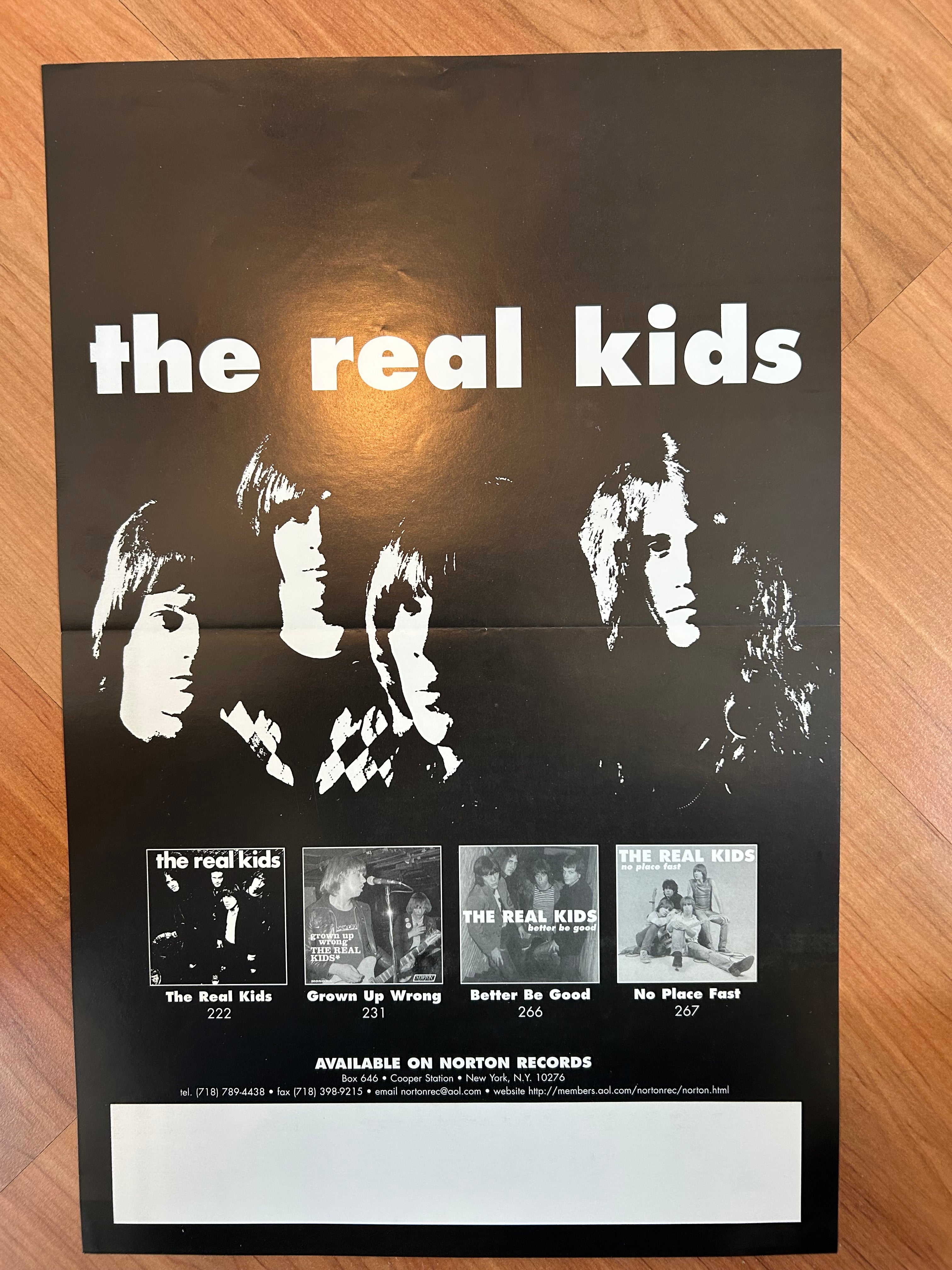 REAL KIDS POSTER – Headline Records
