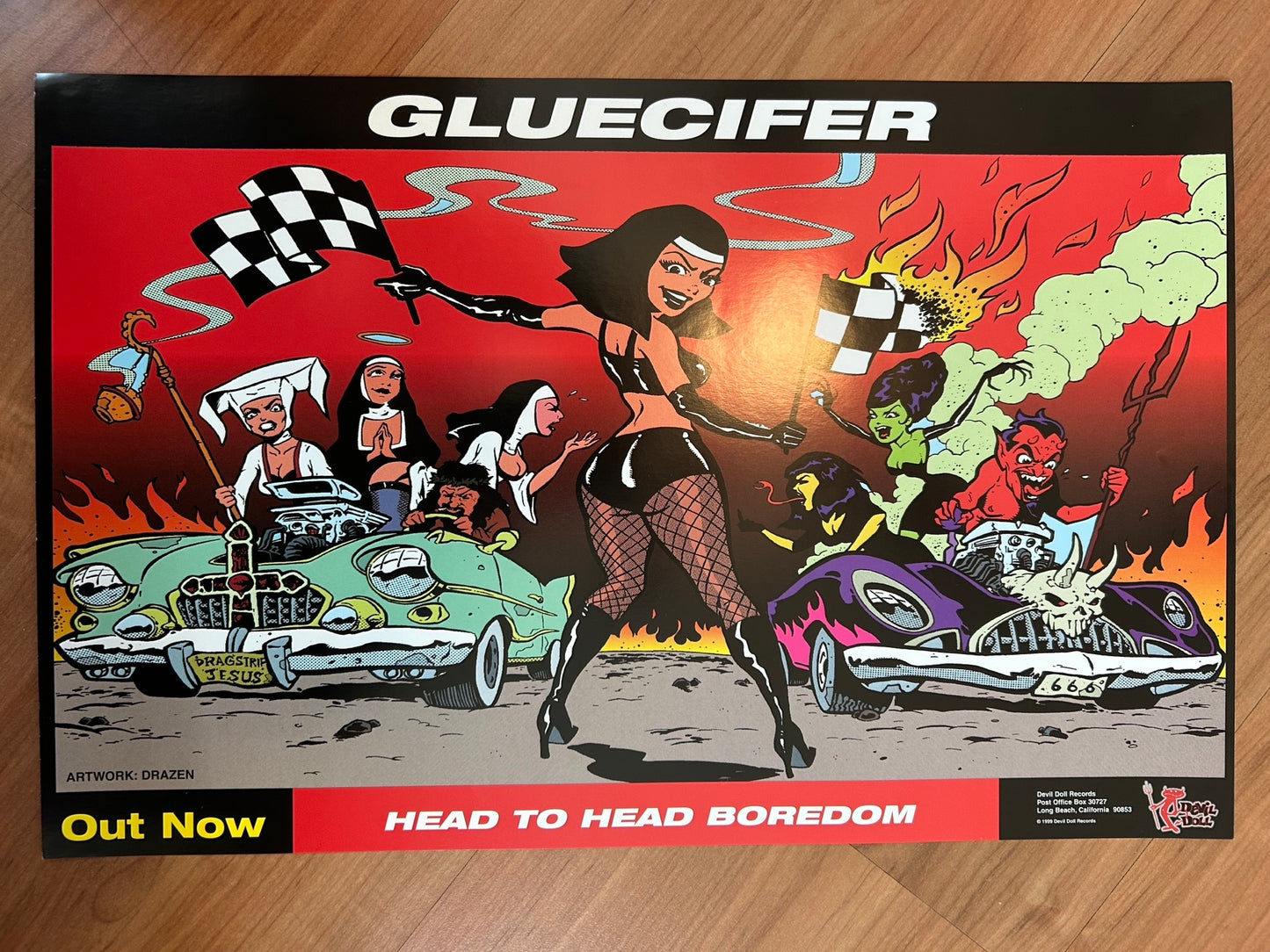 GLUCIFER - HEAD TO HEAD BOREDOM POSTER