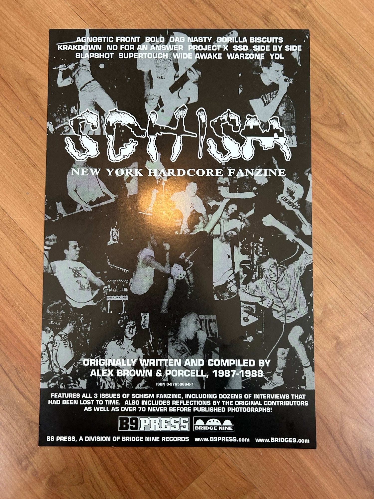 SCHISM NEW YORK HADCORE FANZINE POSTER – Headline Records