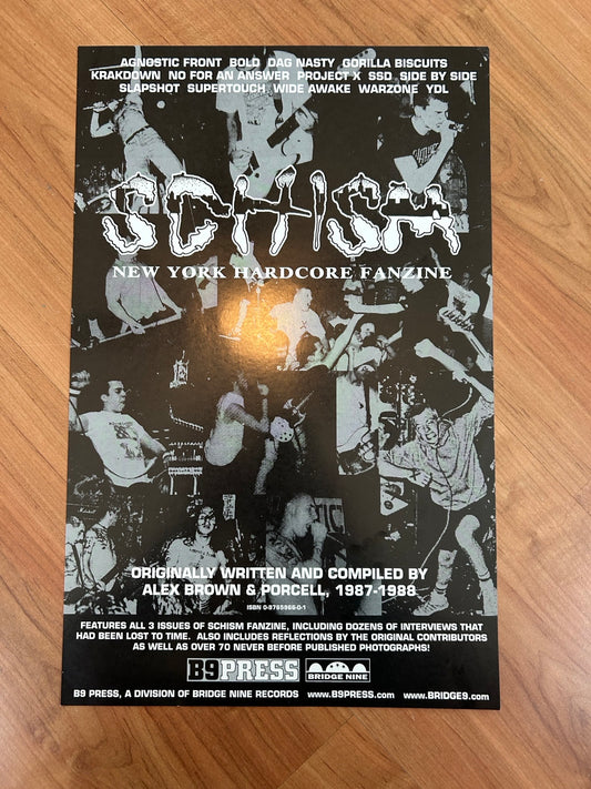 SCHISM NEW YORK HADCORE FANZINE POSTER