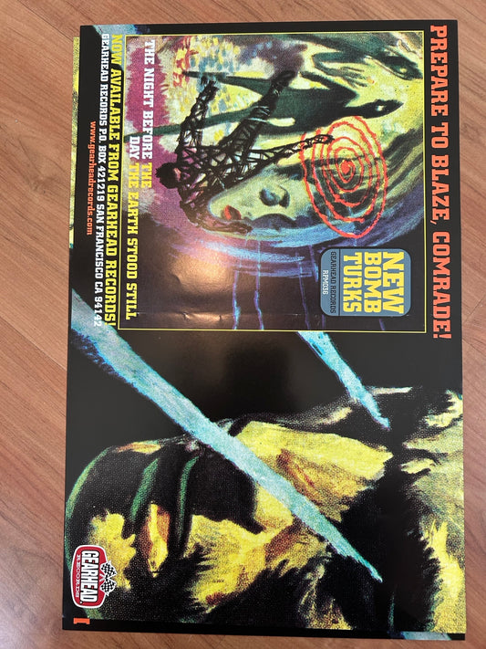 NEW BOMB TURKS - PREPARE TO BLAZE COMRADE POSTER