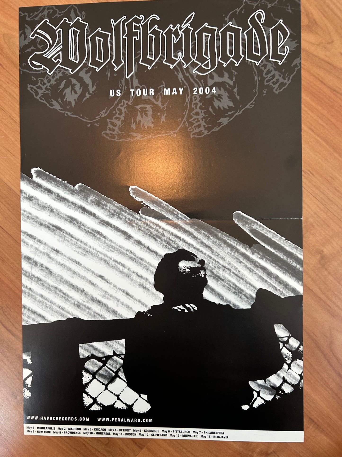 WOLFBRIGADE - US TOUR 2004 POSTER