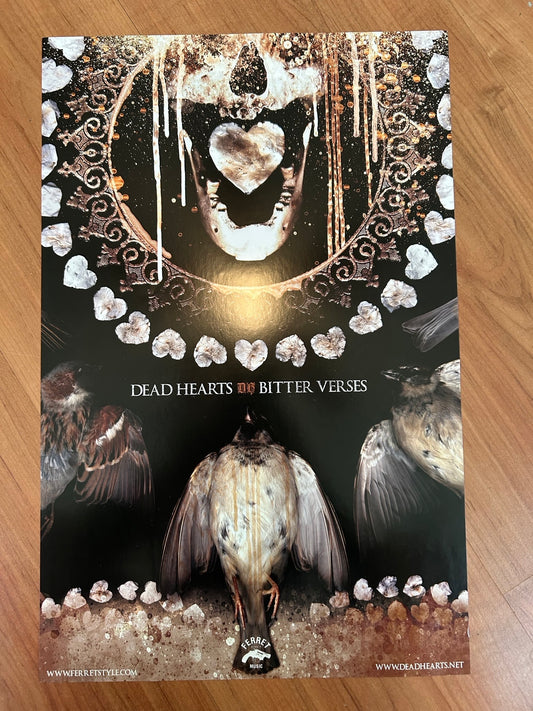 DEAD HEARTS - BITTER VERSES POSTER