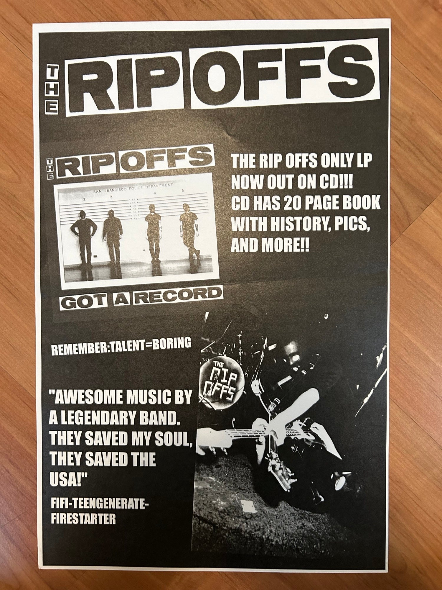 RIP OFFS - GOT A RECORD POSTER – Headline Records