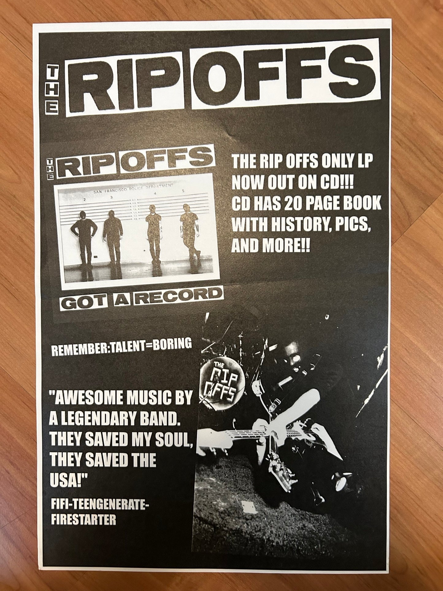RIP OFFS - GOT A RECORD POSTER