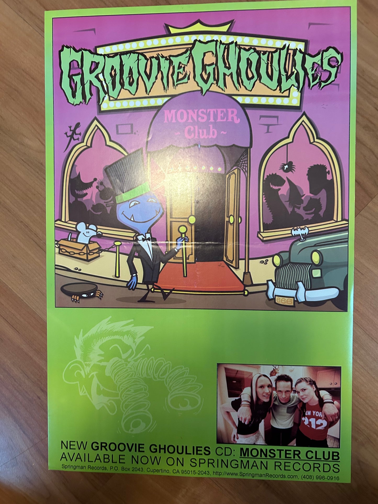 GROOVIE GHOULIES - MONSTER CLUB POSTER