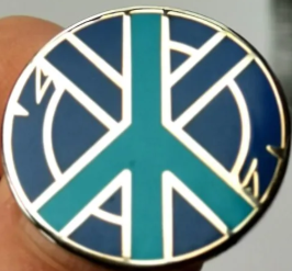 CRASS - LOGO PEACE ENAMEL PIN