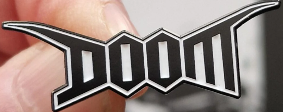 DOOM - DOOM CUT OUT ENAMEL PIN