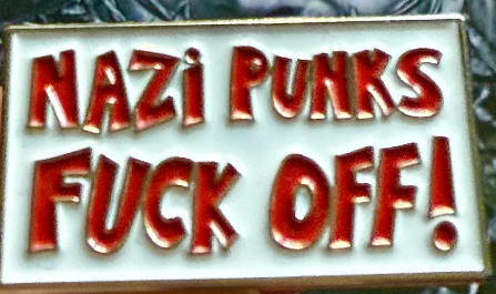 DEAD KENNEDYS - NAZI PUNKS FUCK OFF (RECTANGLE) ENAMEL PIN