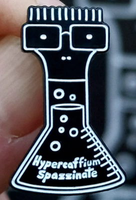 DESCENDENTS - HYPERCAFFIUM SPAZZINATE CUT OUT ENAMEL PIN