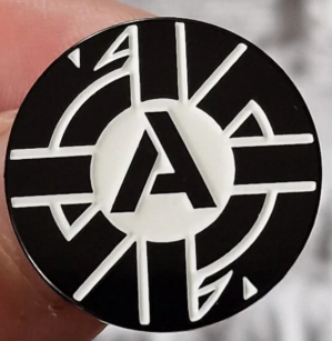 CRASS - LOGO WITH A ENAMEL PIN