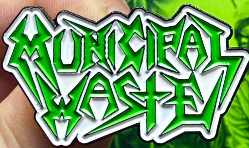 MUNICIPAL WASTE - MUNICIPAL WASTE CUT OUT ENAMEL PIN