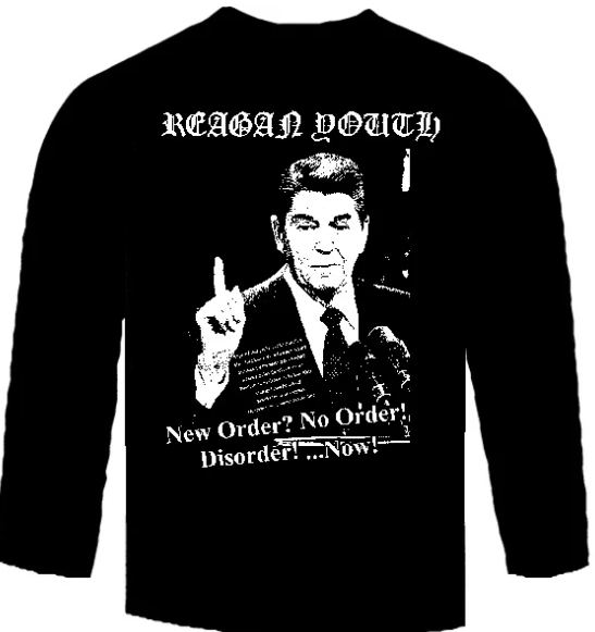 REAGAN YOUTH - NEW ORDER LONG SLEEVE TEE SHIRT