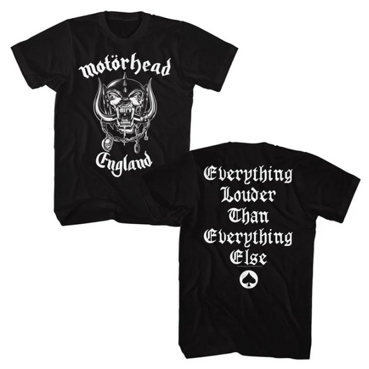 MOTORHEAD - EVERYTHING LOUDER TEE SHIRT