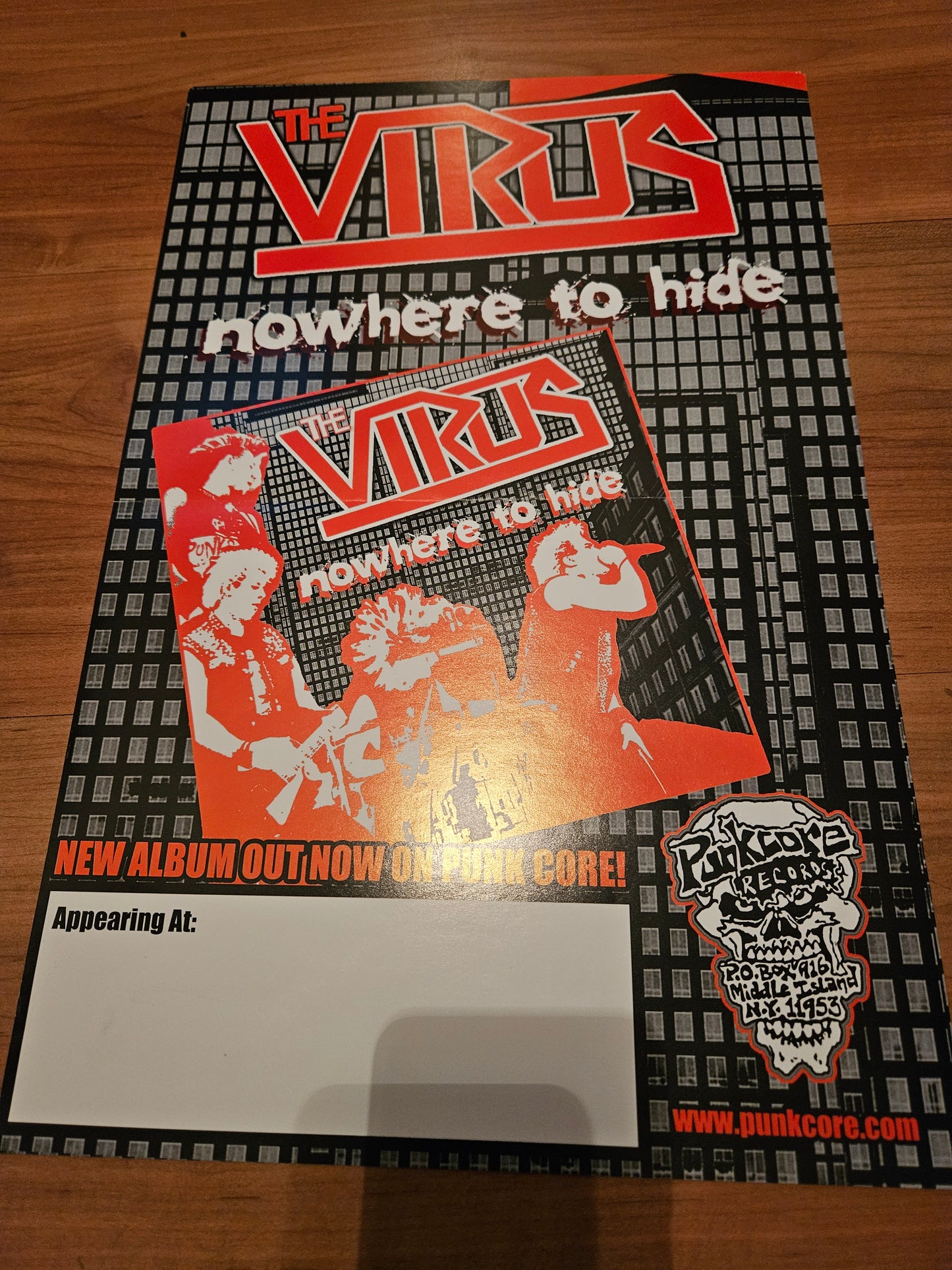 VIRUS - NOWHERE TO HIDE POSTER