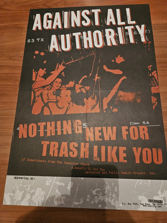 AGAINST ALL AUTHORITY - NOTHING NEW POSTER