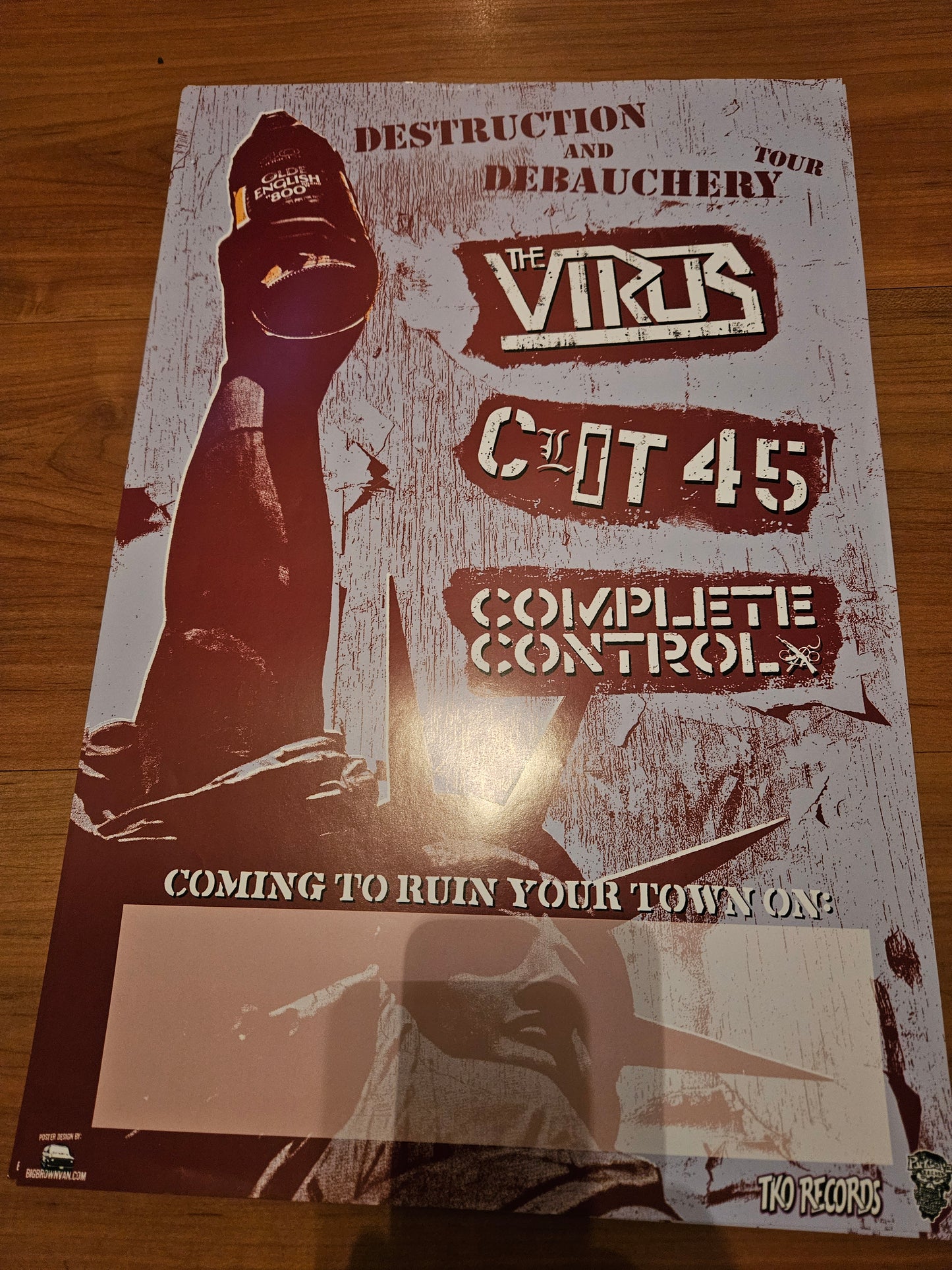 VIRUS / CLIT 45 / COMPLETE CONTROL POSTER