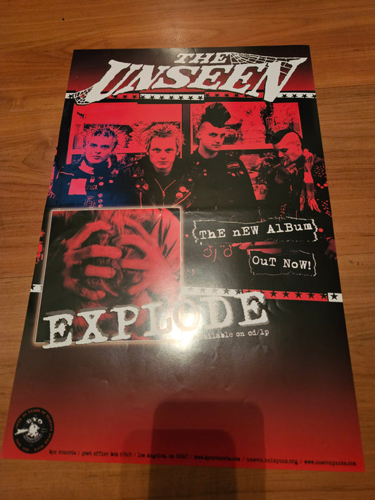 UNSEEN - EXPLODE POSTER