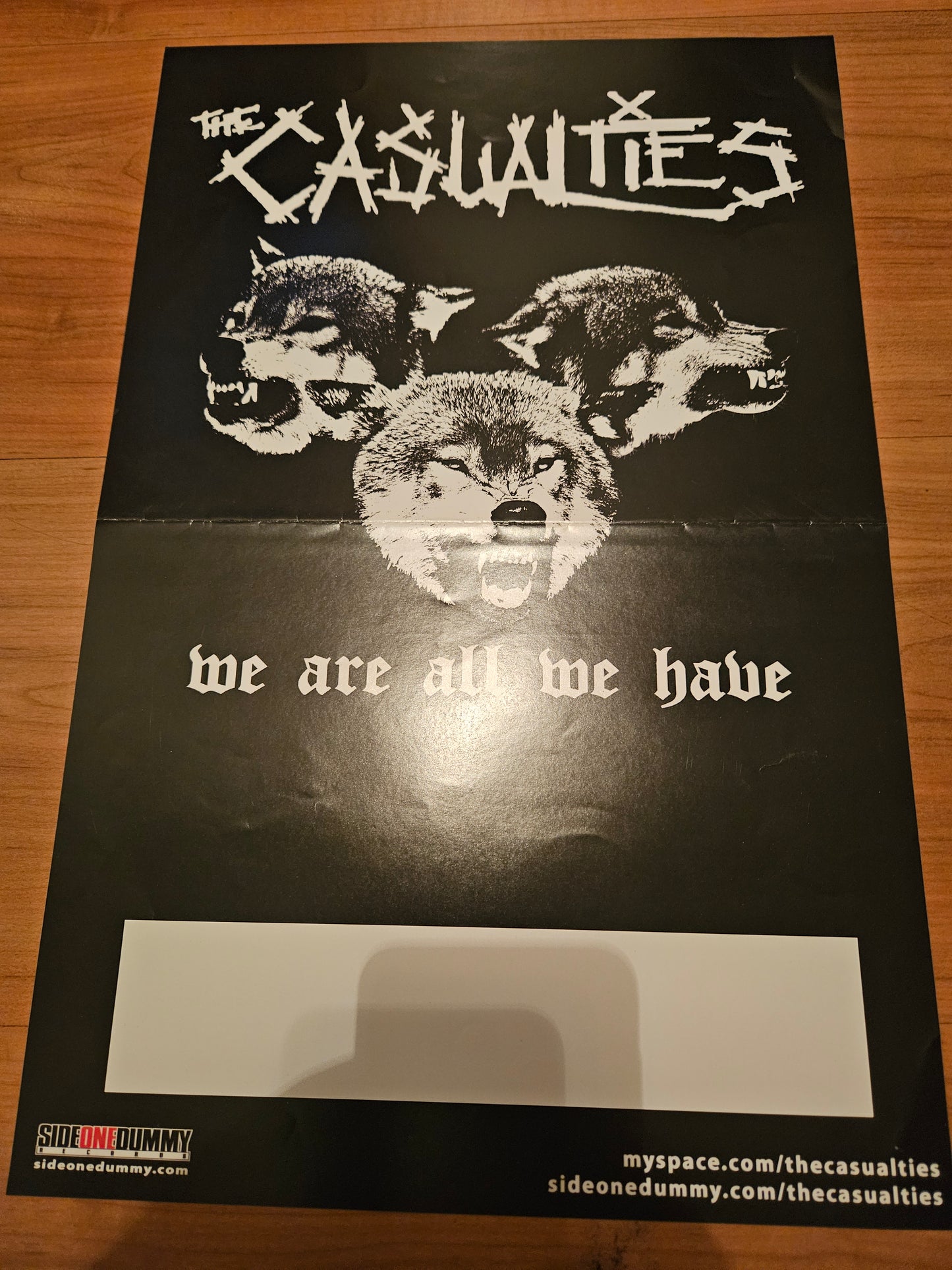 CASUALTIES - WE ARE ALL WE HAVE POSTER