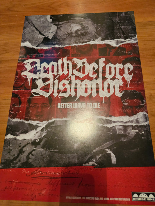 DEATH BEFORE DISHONOR - BETTER WAYS TO DIE POSTER