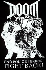 DOOM - END POLICE TERROR 1" BUTTON