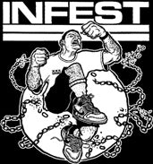 INFEST - BREAKING THE CHAIN 1" BUTTON