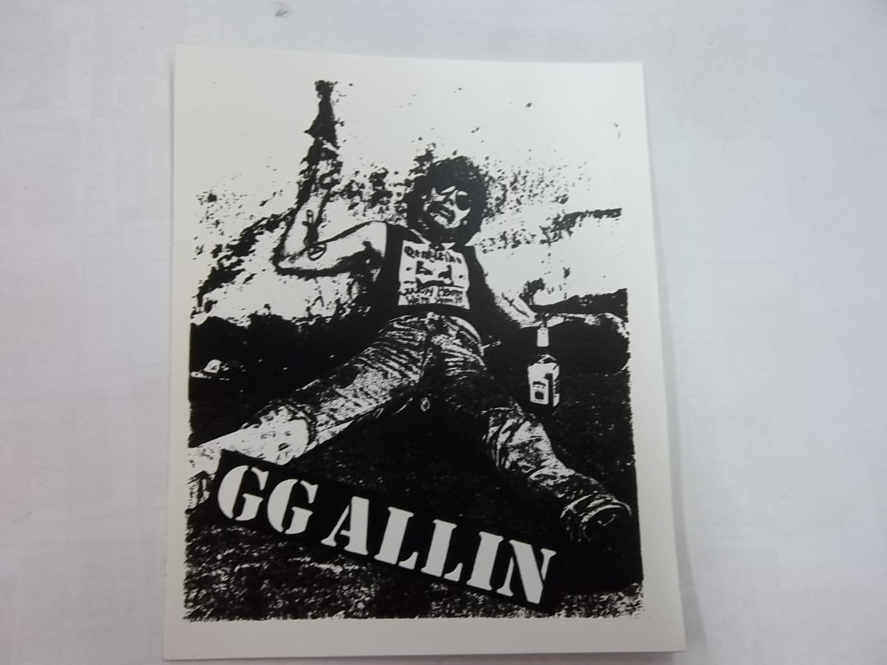 GG ALLIN - DRUNK STICKER